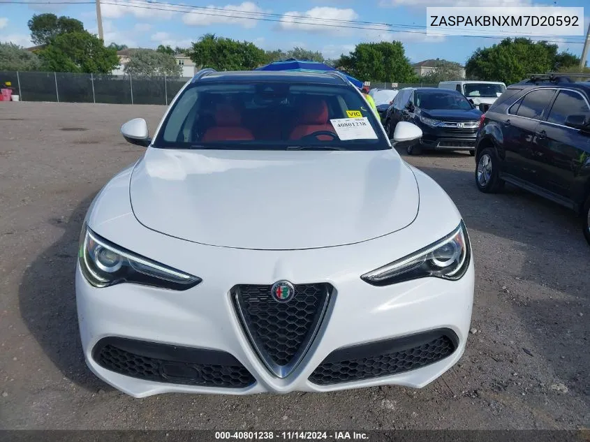 2021 Alfa Romeo Stelvio Ti Awd VIN: ZASPAKBNXM7D20592 Lot: 40801238