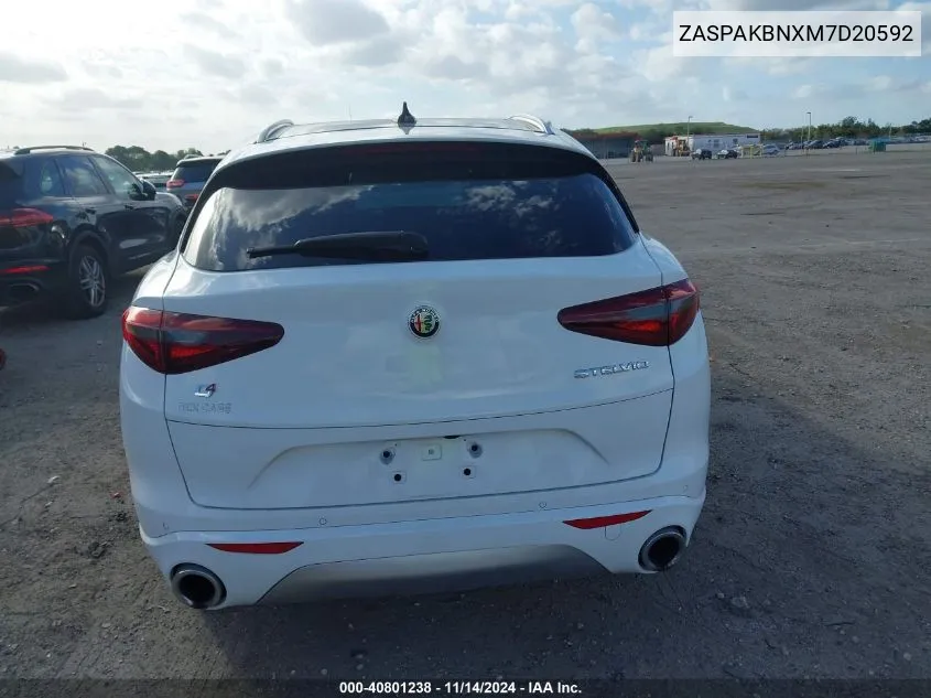 2021 Alfa Romeo Stelvio Ti Awd VIN: ZASPAKBNXM7D20592 Lot: 40801238