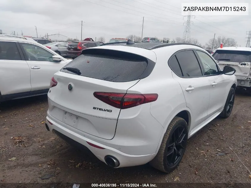 2021 Alfa Romeo Stelvio Ti Awd VIN: ZASPAKBN4M7D15243 Lot: 40836195