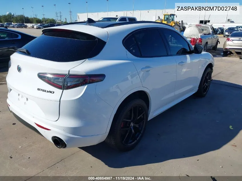 2021 Alfa Romeo Stelvio Ti Sport Awd VIN: ZASPAKBN2M7D02748 Lot: 40854987