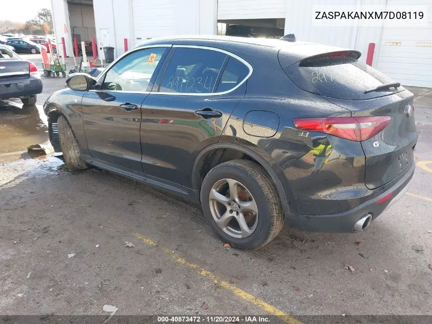 2021 Alfa Romeo Stelvio Awd VIN: ZASPAKANXM7D08119 Lot: 40873472