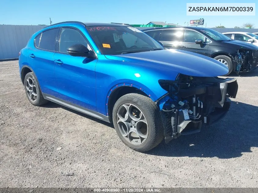 ZASPAKAN6M7D00339 2021 Alfa Romeo Stelvio Awd