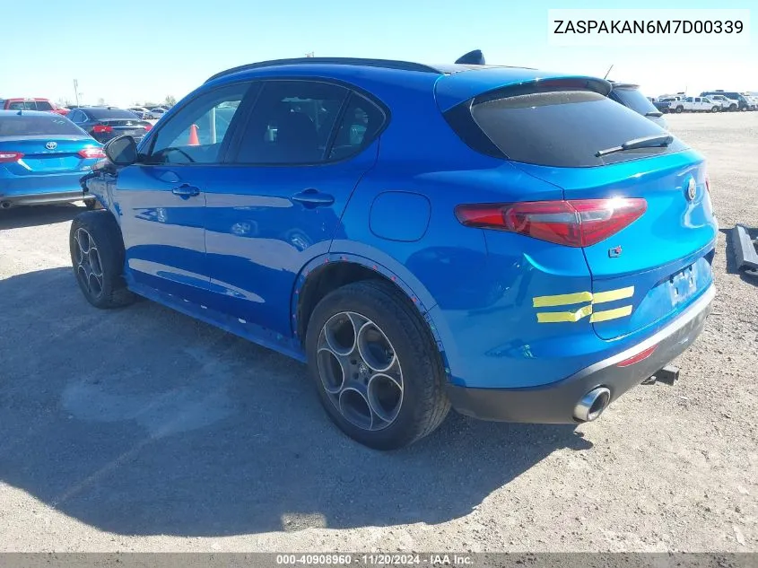 ZASPAKAN6M7D00339 2021 Alfa Romeo Stelvio Awd