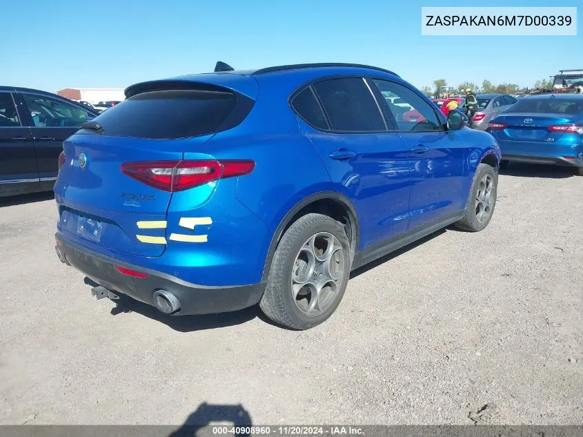 ZASPAKAN6M7D00339 2021 Alfa Romeo Stelvio Awd