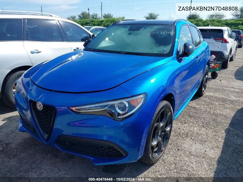 2022 Alfa Romeo Stelvio Veloce Ti Awd VIN: ZASPAKBN2N7D48808 Lot: 40476448