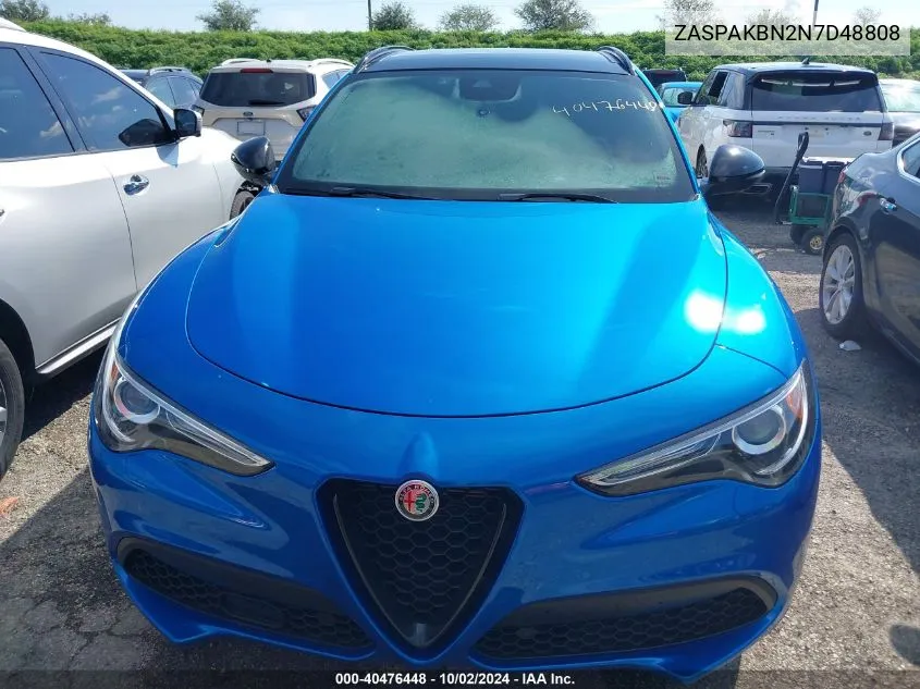 2022 Alfa Romeo Stelvio Veloce Ti Awd VIN: ZASPAKBN2N7D48808 Lot: 40476448