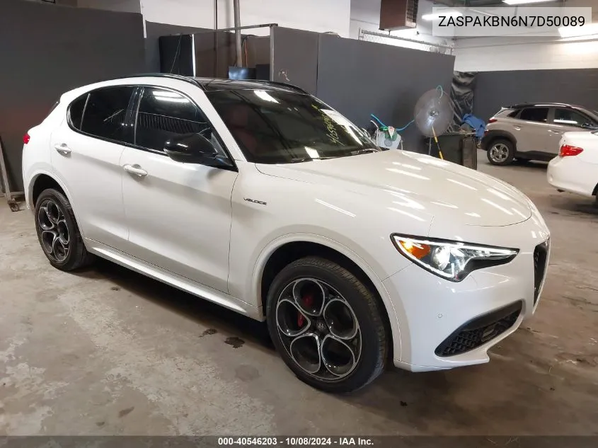 2022 Alfa Romeo Stelvio Veloce Ti Awd VIN: ZASPAKBN6N7D50089 Lot: 40546203