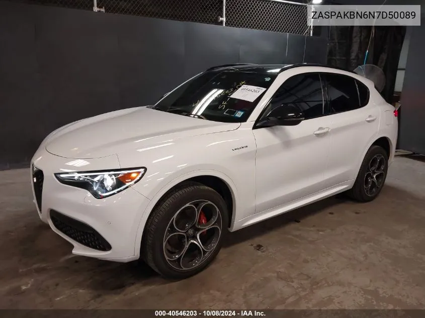 2022 Alfa Romeo Stelvio Veloce Ti Awd VIN: ZASPAKBN6N7D50089 Lot: 40546203