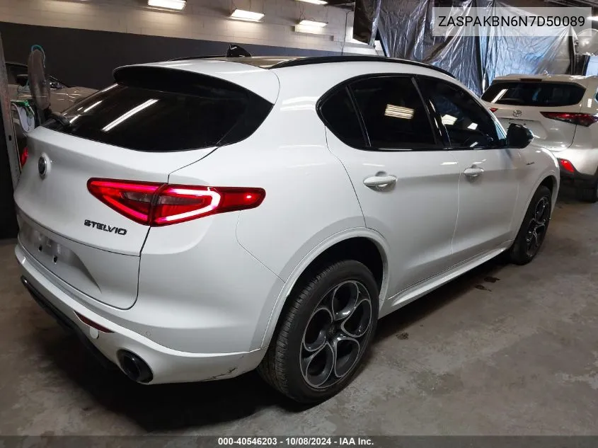 2022 Alfa Romeo Stelvio Veloce Ti Awd VIN: ZASPAKBN6N7D50089 Lot: 40546203