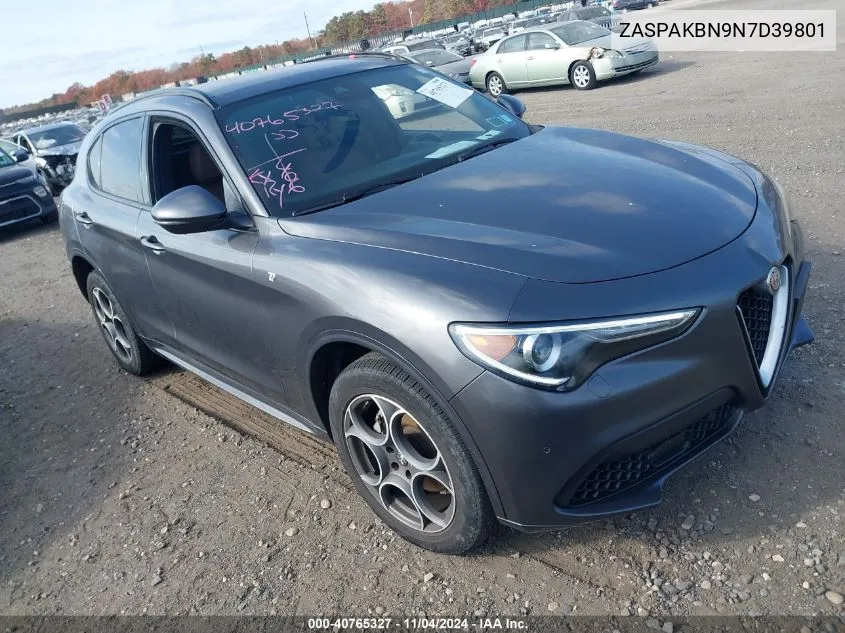 2022 Alfa Romeo Stelvio Ti Awd VIN: ZASPAKBN9N7D39801 Lot: 40765327