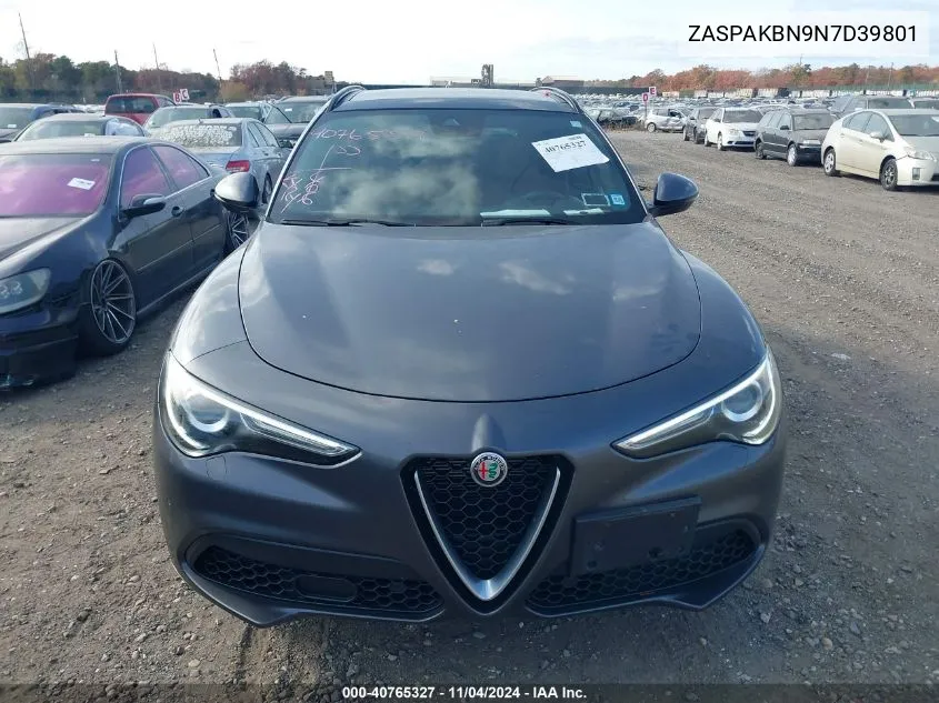 2022 Alfa Romeo Stelvio Ti Awd VIN: ZASPAKBN9N7D39801 Lot: 40765327