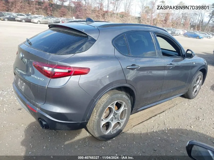 2022 Alfa Romeo Stelvio Ti Awd VIN: ZASPAKBN9N7D39801 Lot: 40765327