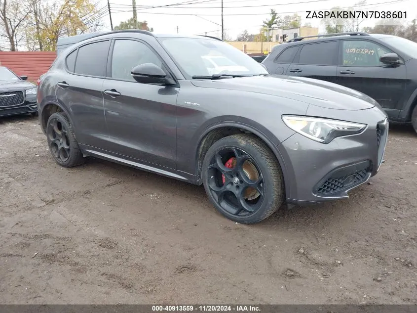 2022 Alfa Romeo Stelvio Veloce Ti Awd VIN: ZASPAKBN7N7D38601 Lot: 40913559