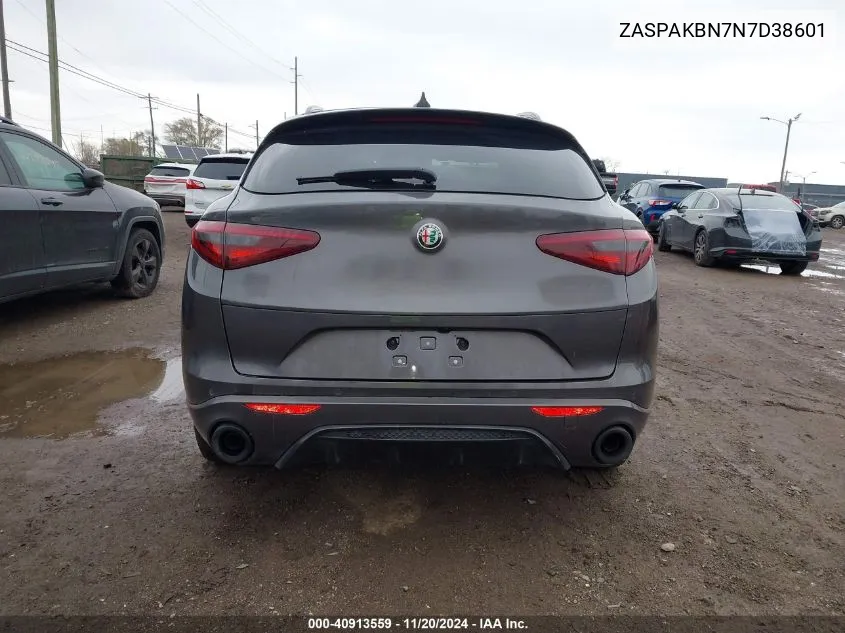 2022 Alfa Romeo Stelvio Veloce Ti Awd VIN: ZASPAKBN7N7D38601 Lot: 40913559