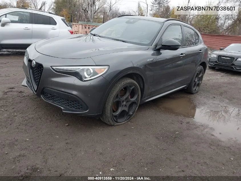 2022 Alfa Romeo Stelvio Veloce Ti Awd VIN: ZASPAKBN7N7D38601 Lot: 40913559