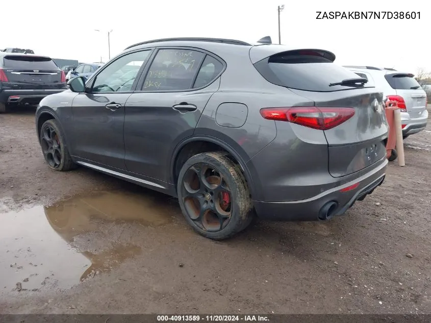 2022 Alfa Romeo Stelvio Veloce Ti Awd VIN: ZASPAKBN7N7D38601 Lot: 40913559