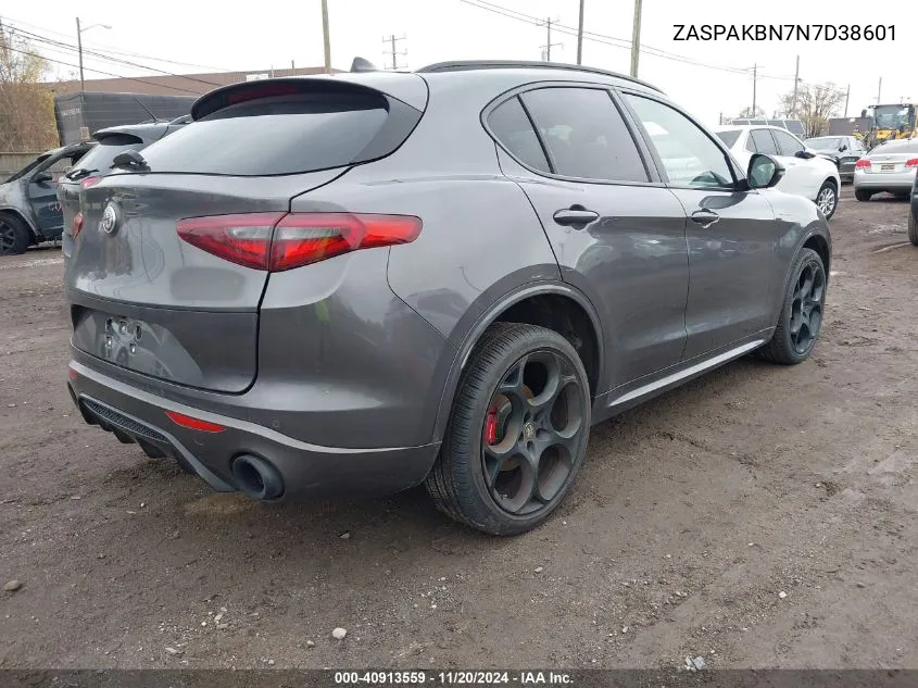 2022 Alfa Romeo Stelvio Veloce Ti Awd VIN: ZASPAKBN7N7D38601 Lot: 40913559