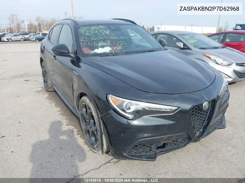 2023 Alfa Romeo Stelvio Ti Veloce Awd VIN: ZASPAKBN2P7D62968 Lot: 12143815