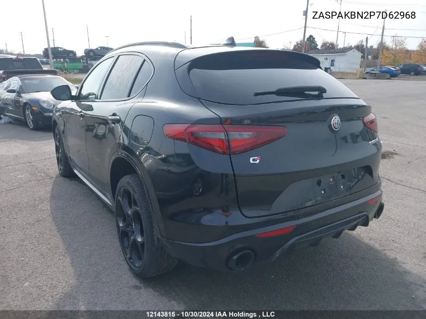 2023 Alfa Romeo Stelvio Ti Veloce Awd VIN: ZASPAKBN2P7D62968 Lot: 12143815