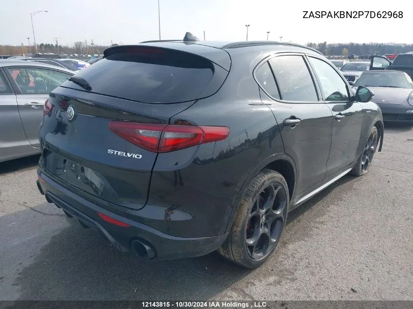 2023 Alfa Romeo Stelvio Ti Veloce Awd VIN: ZASPAKBN2P7D62968 Lot: 12143815