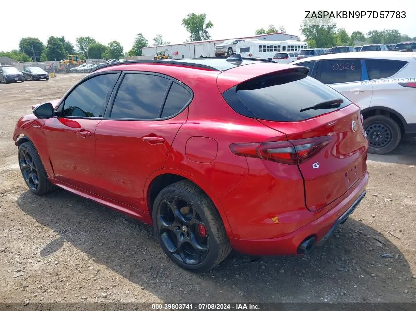 2023 Alfa Romeo Stelvio Veloce Awd VIN: ZASPAKBN9P7D57783 Lot: 39803741