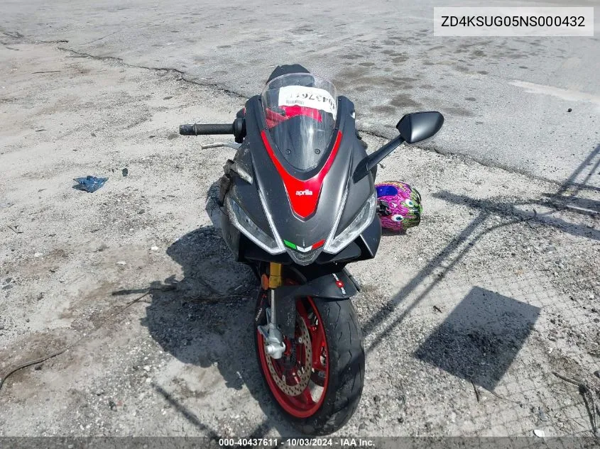 2022 Aprilia Rs 660 VIN: ZD4KSUG05NS000432 Lot: 40437611