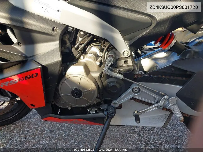 2023 Aprilia Rs 660 VIN: ZD4KSUG00PS001720 Lot: 40542502