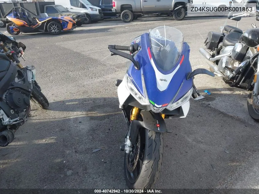 2023 Aprilia Rs 660 VIN: ZD4KSUG00PS001863 Lot: 40742942