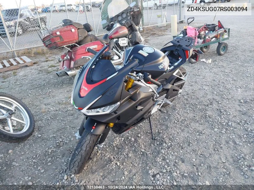 2024 Aprilia Rs 660 VIN: ZD4KSUG07RS003094 Lot: 12138463