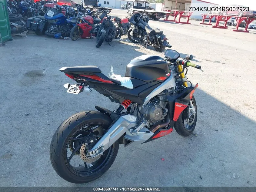 2024 Aprilia Rs 660 VIN: ZD4KSUG04RS002923 Lot: 40607741