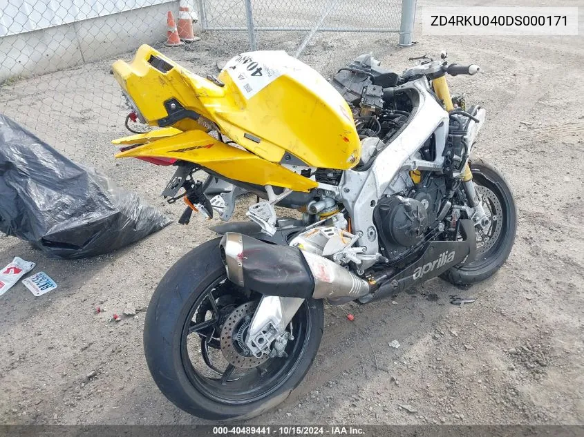 ZD4RKU040DS000171 2013 Aprilia Rsv4 R