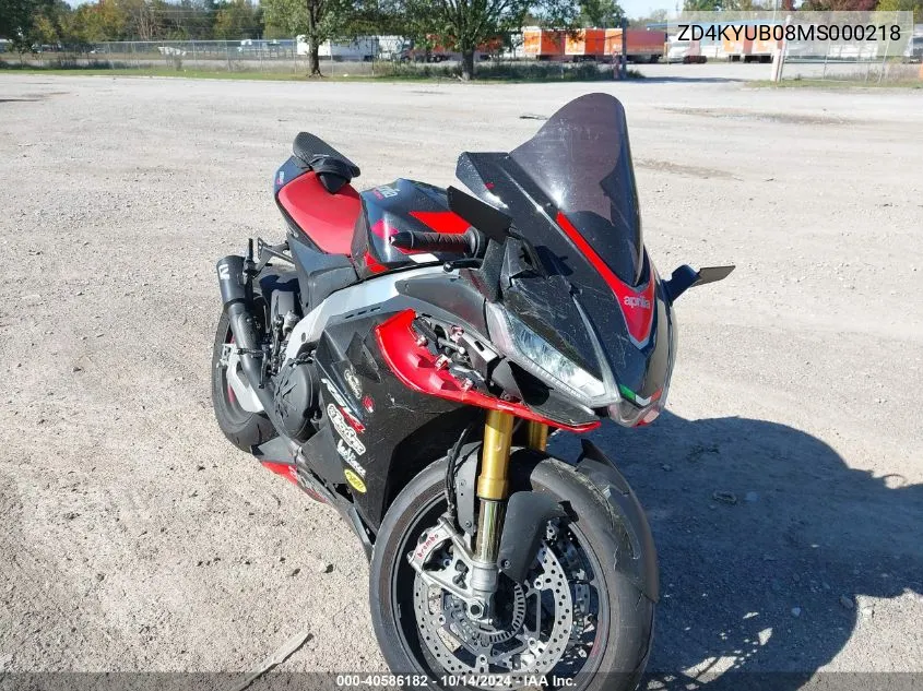 ZD4KYUB08MS000218 2021 Aprilia Rsv4 Factory