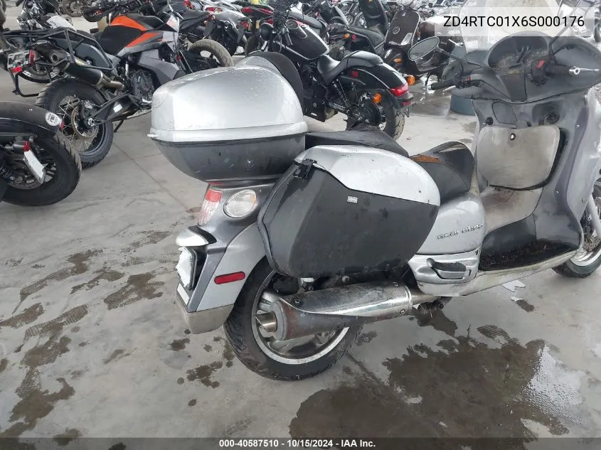 2006 Aprilia Scarabeo 500 VIN: ZD4RTC01X6S000176 Lot: 40587510