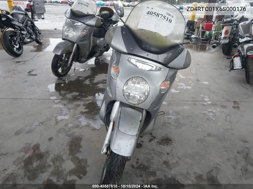 2006 Aprilia Scarabeo 500 VIN: ZD4RTC01X6S000176 Lot: 40587510