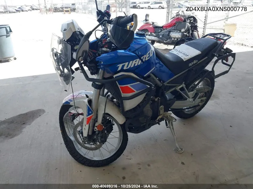 ZD4XBUA0XNS000778 2022 Aprilia Tuareg 660