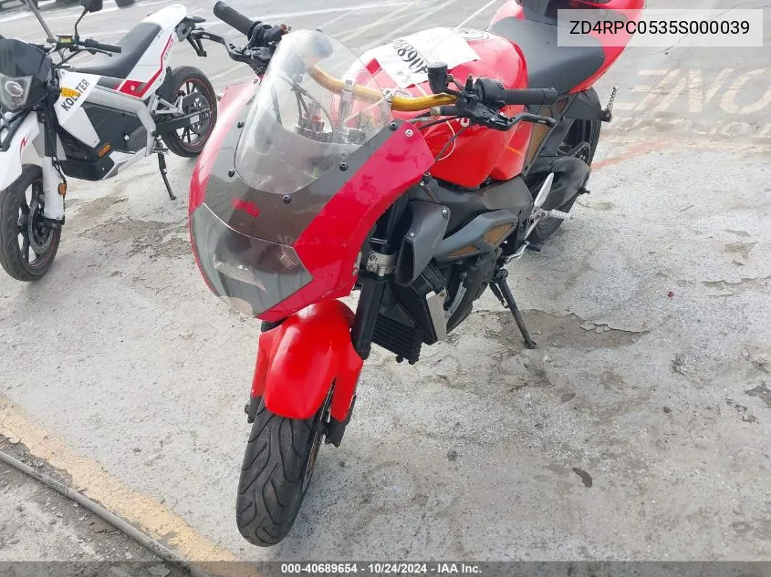 2005 Aprilia Tuono 1000 VIN: ZD4RPC0535S000039 Lot: 40689654