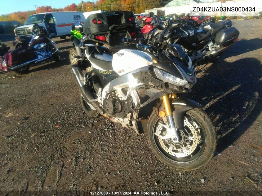 ZD4KZUA03NS000434 2022 Aprilia Tuono V4 1100