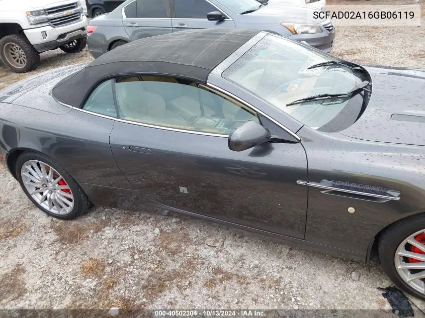 2006 Aston Martin Db9 Volante VIN: SCFAD02A16GB06119 Lot: 40502304