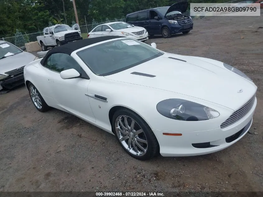 2008 Aston Martin Db9 Volante VIN: SCFAD02A98GB09790 Lot: 39902468