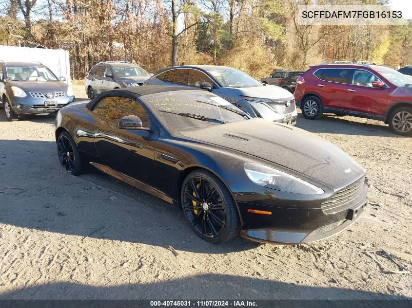 2015 Aston Martin Db9 Volante/Volante Carbon Edition VIN: SCFFDAFM7FGB16153 Lot: 40745031