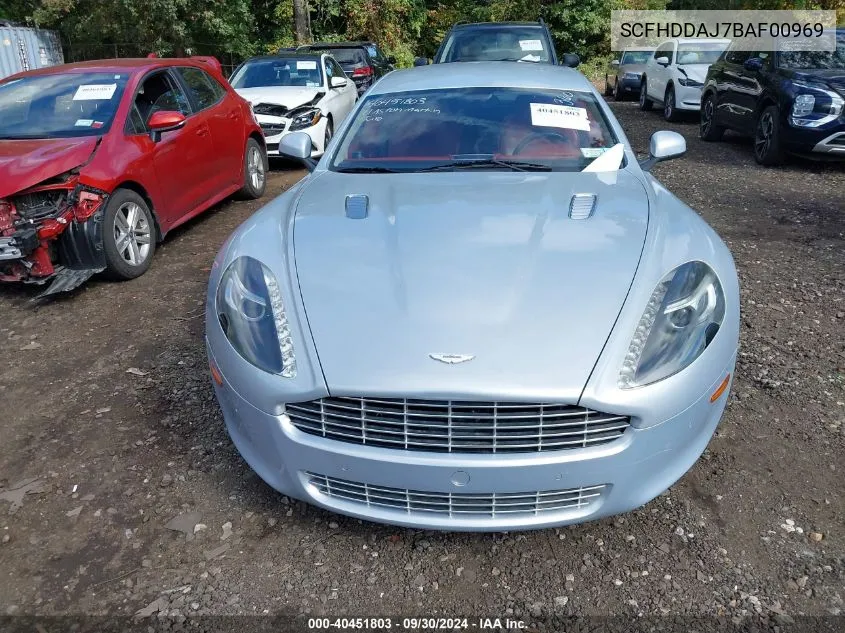 2011 Aston Martin Rapide Luxe VIN: SCFHDDAJ7BAF00969 Lot: 40451803