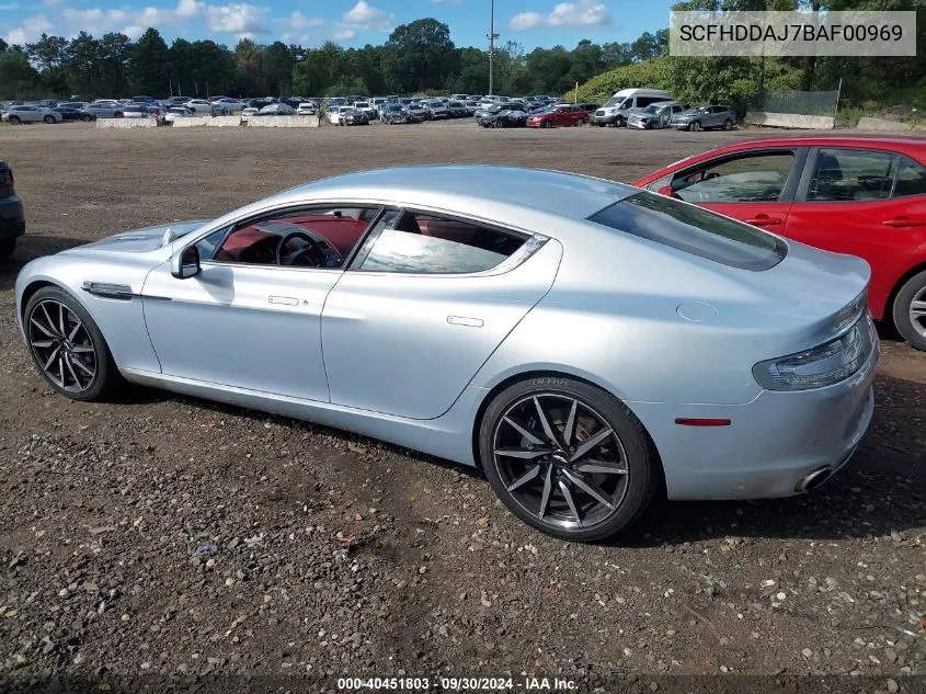 2011 Aston Martin Rapide Luxe VIN: SCFHDDAJ7BAF00969 Lot: 40451803