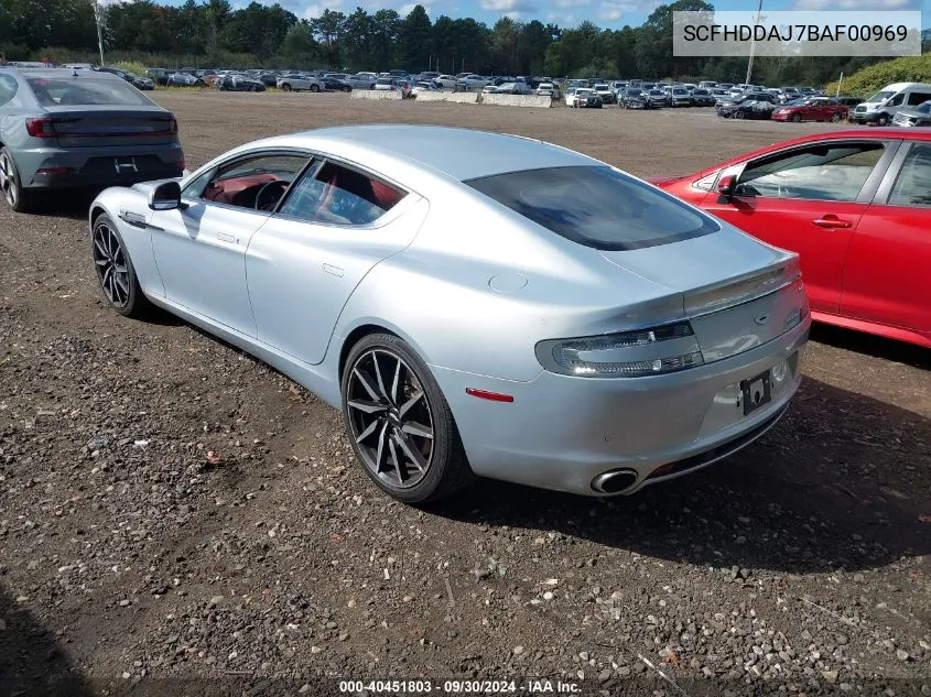 2011 Aston Martin Rapide Luxe VIN: SCFHDDAJ7BAF00969 Lot: 40451803