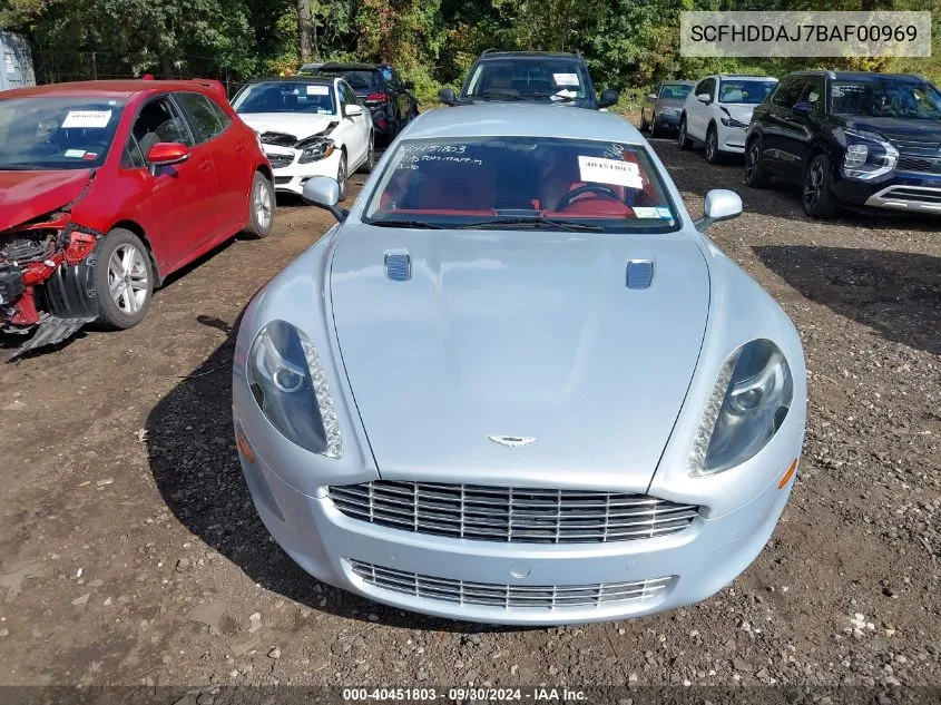 2011 Aston Martin Rapide Luxe VIN: SCFHDDAJ7BAF00969 Lot: 40451803