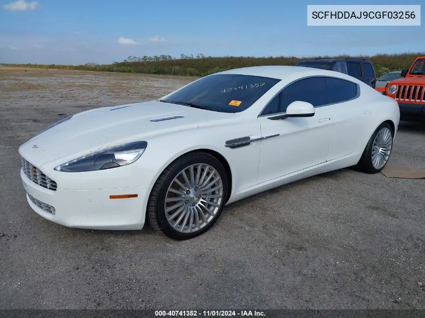 2012 Aston Martin Rapide Luxe VIN: SCFHDDAJ9CGF03256 Lot: 40741352