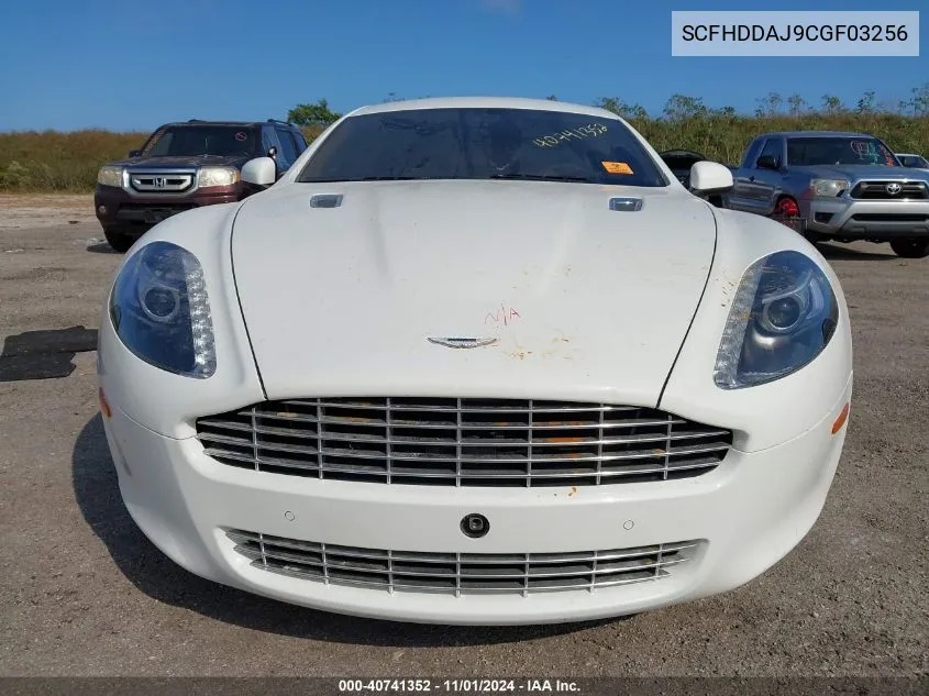 2012 Aston Martin Rapide Luxe VIN: SCFHDDAJ9CGF03256 Lot: 40741352