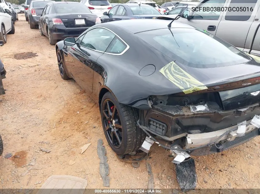 2007 Aston Martin V8 Vantage VIN: SCFBB03B07GC05016 Lot: 40555630