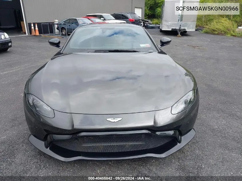 2019 Aston Martin Vantage VIN: SCFSMGAW5KGN00966 Lot: 40455842