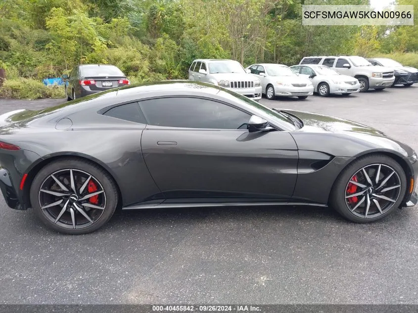 2019 Aston Martin Vantage VIN: SCFSMGAW5KGN00966 Lot: 40455842