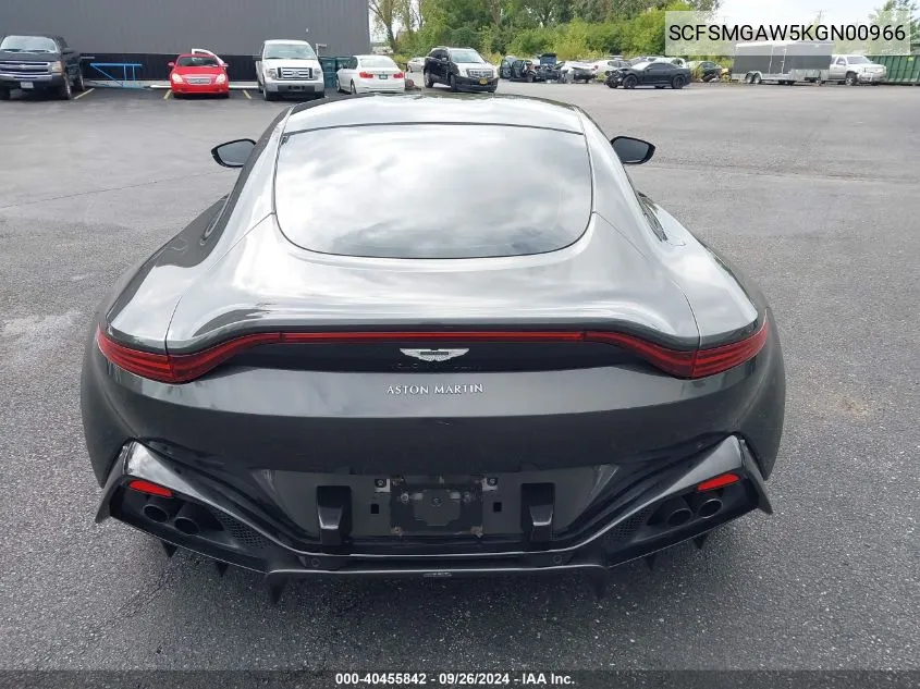 2019 Aston Martin Vantage VIN: SCFSMGAW5KGN00966 Lot: 40455842